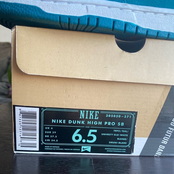 Nike Dunk SB High Tropical Teal - Picture 4 of 7